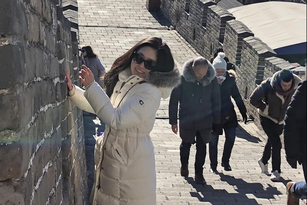 冬の中国。氷点下10度の万里の長城　提供：執筆者