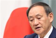 会見に臨む菅義偉官房長官＝３日、首相官邸（春名中撮影）