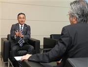 インタビューに答えるＳＯＭＰＯひまわり生命保険の大場康弘社長