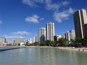 ワイキキビーチは“これぞハワイ”という雰囲気で心踊ります。数年に一度自分へのご褒美に大好きなハワイ旅行へ行くようにしています。提供：執筆者