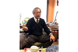 「東京合羽橋商店街振興組合」理事長で小松屋の本健太郎社長（撮影＝プレジデントオンライン編集部）