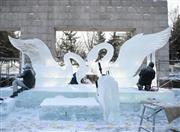 同省長春市では氷の彫刻の観賞を楽しめる（中国新聞社）