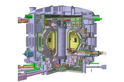 国際熱核融合実験炉「ＩＴＥＲ」の想像図（量子科学技術研究開発機構提供）