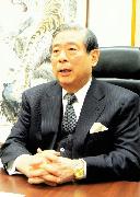 インタビューに応じるＳＢＩホールディングスの北尾吉孝社長＝１５日、東京都港区（米沢文撮影）