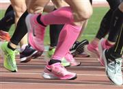 厚底シューズ（須谷友郁撮影）