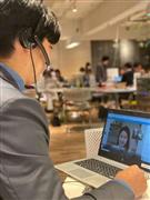 新型肺炎でオンライン面接への問い合わせが増えている（スタジアム提供）