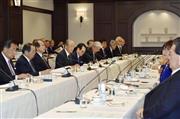日本商工会議所と自民党との懇談会＝２０日午前、東京都千代田区