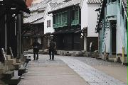 閑散とする長崎市の観光名所・出島＝２月２９日