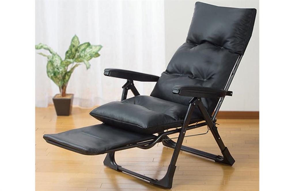 ゆったりもたれて、つま先までリラックス