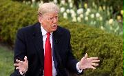２４日、新型コロナウイルスに関し、ＦＯＸニュースに出演したトランプ米大統領＝ワシントン（ロイター）