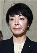 河井案里氏＝国会内（鴨川一也撮影）