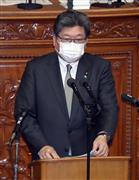 萩生田光一文科相＝２７日、国会（春名中撮影）