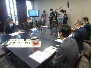 城南信用金庫が開いた日東工器と中小製造業との特別商談会＝４月７日、東京都品川区の城南信金本店（松村信仁撮影）