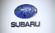 スバルのロゴ（佐藤徳昭撮影）