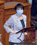 高市早苗総務相＝１５日午前、国会（春名中撮影）