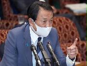 麻生太郎副総理兼財務相（春名中撮影）