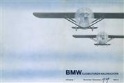 飛行機のプロペラにBMWのロゴが浮かび上がる広告。1929年に制作された
