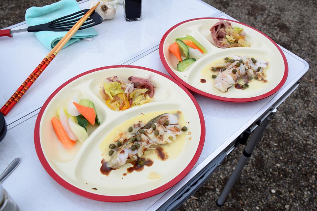 鱈の切り身を使った魚料理。作ってもすぐに冷める！でも、これはこれでオイシイ