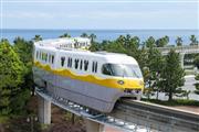 　東京ディズニーランドなど各施設を走る「ディズニーリゾートライン」の新型車両＝千葉県浦安市