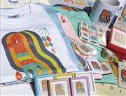 妖怪をデザインした「アマビエ疫病退散プロジェクト」のグッズ（ヘソプロダクション提供）