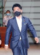 小泉進次郎環境相（春名中撮影）