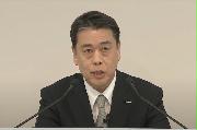 ２０年４～６月期連結決算についてオンラインで説明する、日産自動車の内田誠社長兼CEO＝２８日、ユーチューブから