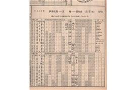 札幌発札幌行きの急行「いぶり」。胆振線で唯一の優等列車だ（日本国有鉄道の時刻表１９７２年９月号より）