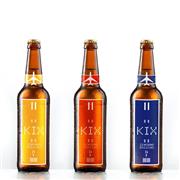 大阪府泉佐野市がふるさと納税の返礼品として提供するクラフトビール「ＫＩＸ　ＢＥＥＲ」（市提供）