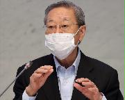 経団連の中西宏明会長（代表撮影）