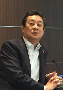 産経新聞のインタビューに応じるENEOSホールディングスの大田勝幸社長＝東京都千代田区