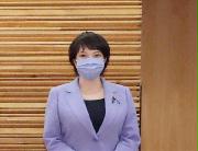 高市早苗総務相＝１５日午前、首相官邸（春名中撮影）