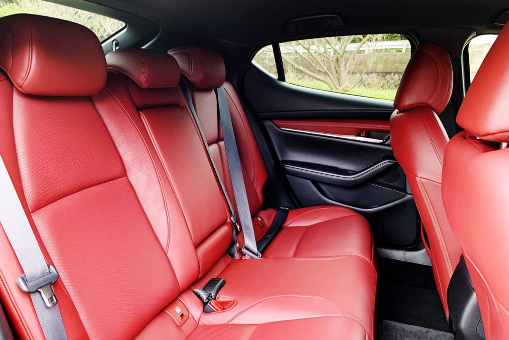 頭がドア側面に触れやすいことを除けば、それなりのスペースを確保している