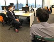 三菱電機の変革の起点となるビジネスイノベーション本部。雑談から新たなプロジェクトが生まれることもある