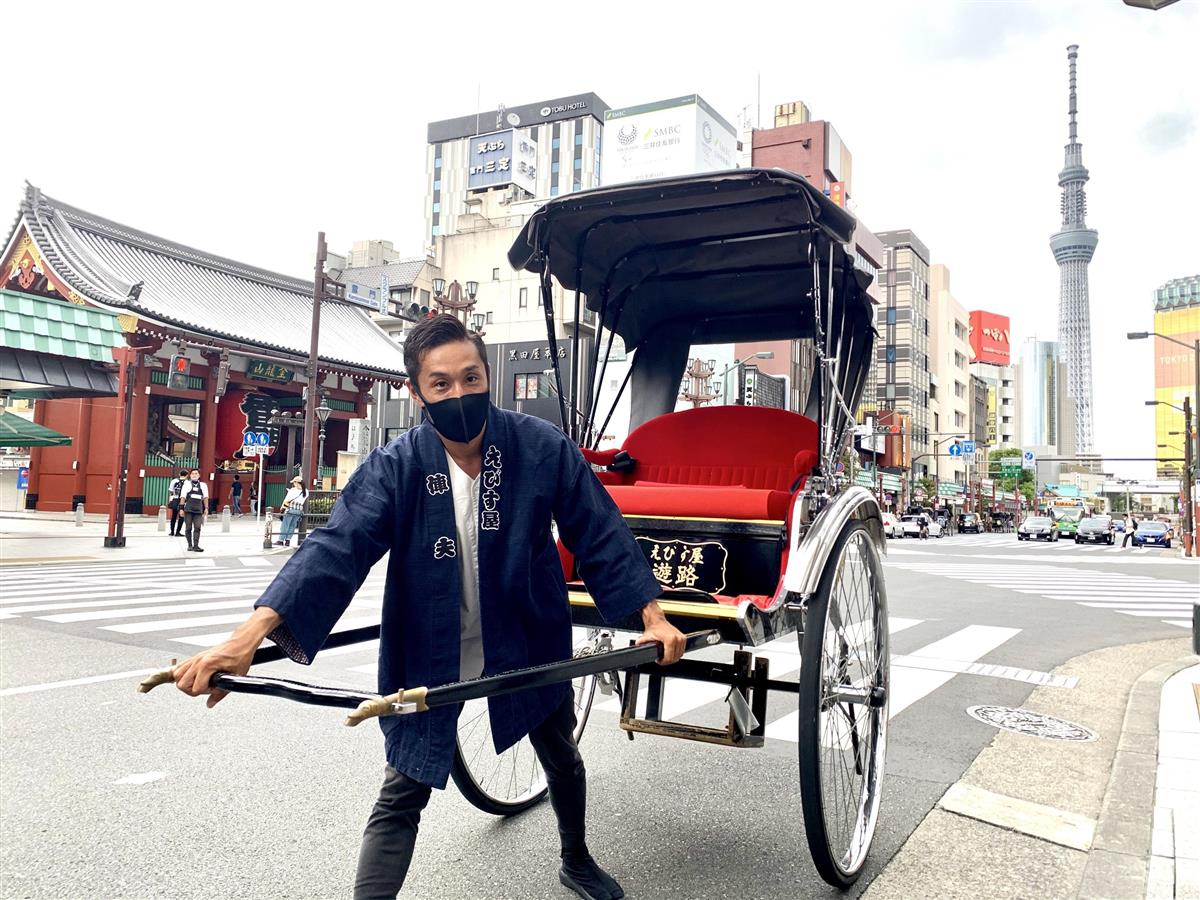 コロナで打撃 浅草らしさで魅力発信 人力車と松屋浅草がコラボ Sankeibiz サンケイビズ 自分を磨く経済情報サイト