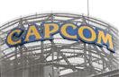 カプコンのロゴ（本社ビルの看板から）＝大阪市中央区
