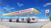 新ブランド「ａｐｏｌｌｏｓｔａｔｉｏｎ（アポロステーション）」の給油所のイメージ（出光興産提供）