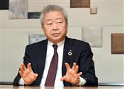 インタビューに答えるＮＴＴの澤田純社長＝２日、東京・大手町