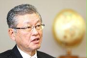 東京ガスの内田高史社長＝１４日、東京都港区（桐山弘太撮影）