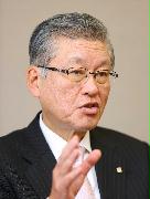 東京ガスの内田高史社長＝１４日、東京都港区（桐山弘太撮影）