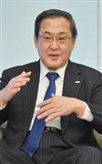 インタビューに応じる三井住友フィナンシャルグループの太田純社長＝東京都千代田区