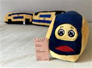 お土産のぬいぐるみと乗車券（筆者撮影）