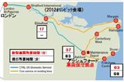 海峡連絡線（CTRL）で日立のClass395は最高時速140マイル（225キロ）で走行する（日立製作所の資料より）
