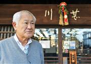 閉店は「大きな葛藤があった」と話す川甚の８代目社長、天宮一輝さん＝１９日、東京都葛飾区柴又