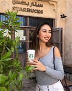 ドバイの商業施設Al Seef Dubai Creekにある アラビックな雰囲気のお洒落なスタバにて。提供：執筆者