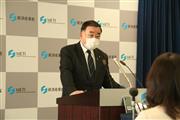閣議後会見でＷＴＯ事務局長決定について話す梶山弘志経済産業相＝１６日、経済産業省（那須慎一撮影）