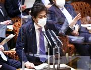 参院予算委員会で答弁する田村憲久厚労相＝４日午後、参院第１委員会室（春名中撮影）