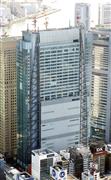 日本テレビ＝東京・港区東新橋 （本社ヘリより、寺河内美奈撮影）