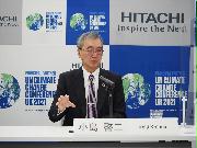 日立製作所の次期社長に決まった小島啓二副社長＝１２日、東京都千代田区（同社提供）