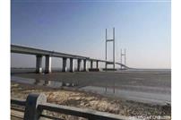 今年正式開通予定の新鴨緑江大橋（5月上旬、丹東在住者撮影・提供）