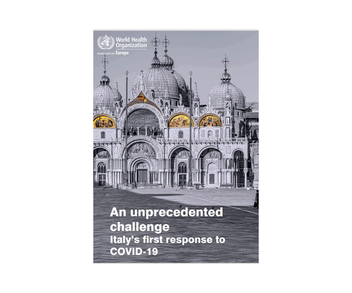 公開して即日取り下げられたWHOのレポートの表紙はジュゼッペの写真を採用している